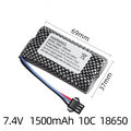 7.4V 1500mAh SM-3P Li-ion Rechargeable Battery for RC Car Drone