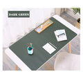 DARK GREEN - 120*60cm PU Leather Desk Mat Computer Laptop Keyboard Mouse Pad
