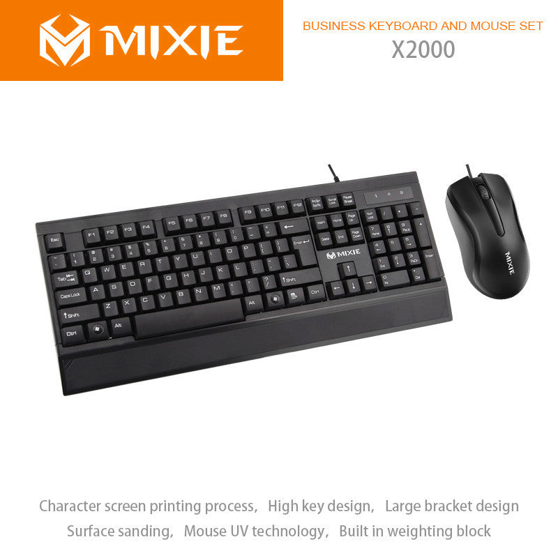 Keyboard and Mouse Combo USB Wired Keyboard and Optical  Mouse Set