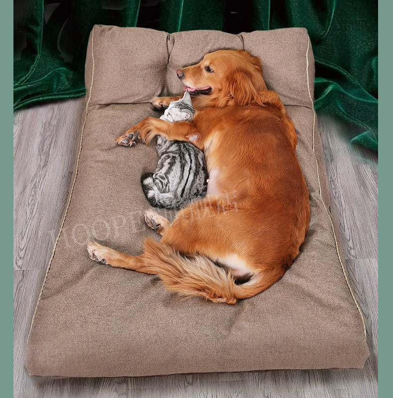 SIZE XL Green Dog Kennel Mat Bed Cat Pet Winter Thicken Warm Sleeping
