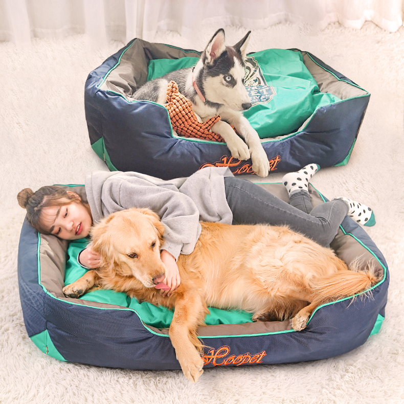 Oxford Fabric Thick Dog Bed Pet Bed Thick Waterproof Washable All Pet Comfort