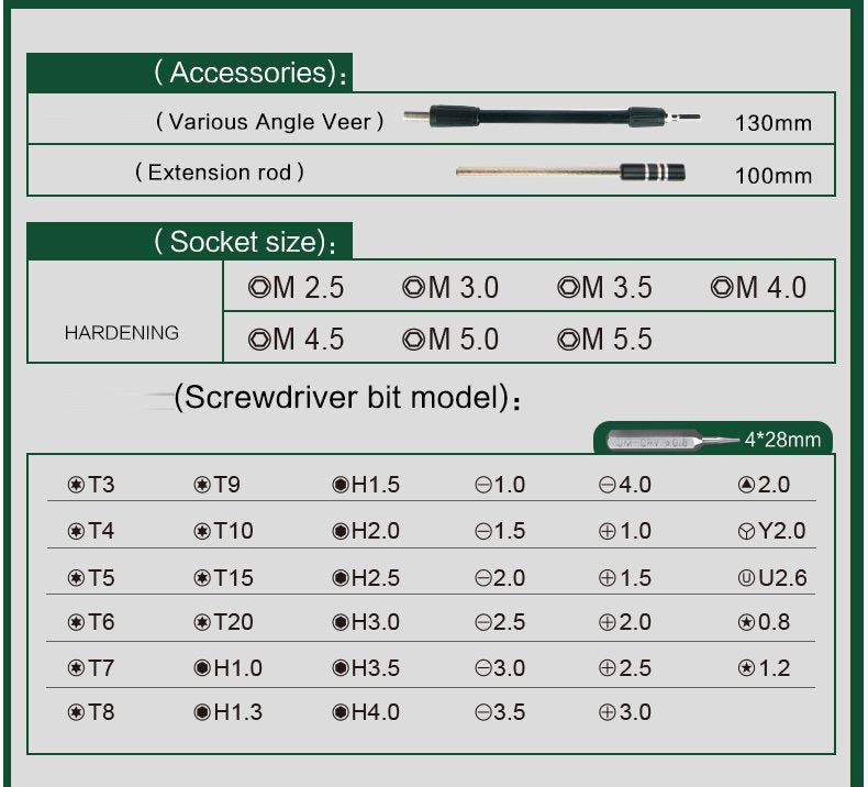 Elecall Screwdrive Mini Precision Screw driver Set, 45 in 1
