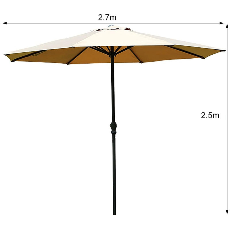 Patio Umbrella 2.7m  Patio Garden Sun-Resistant Balcony
