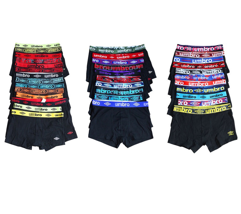4 Pairs Men's Boxer Briefs Underwear Trunks