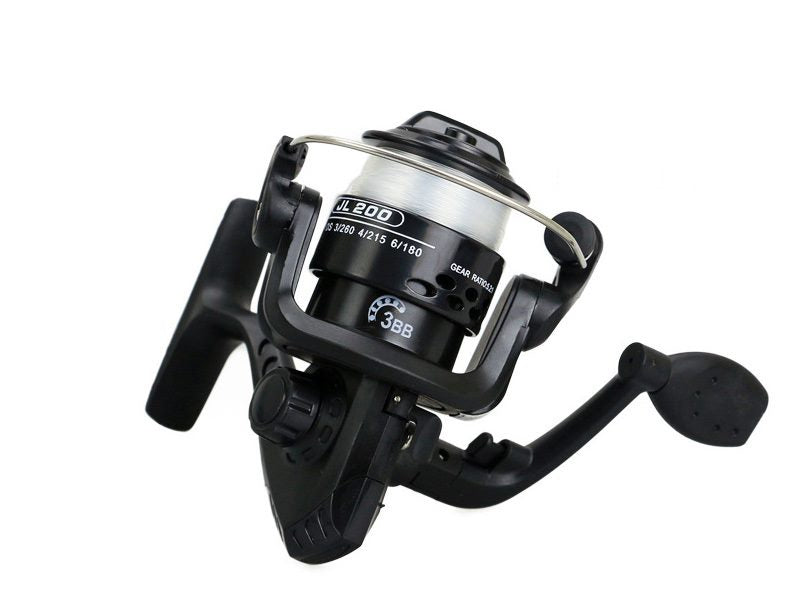 JL200 3-Ball Bearings Spinning Fishing Reel, 5 colours JL200 3-Ball Bearings Spinning Fishing Reel, 5 colours