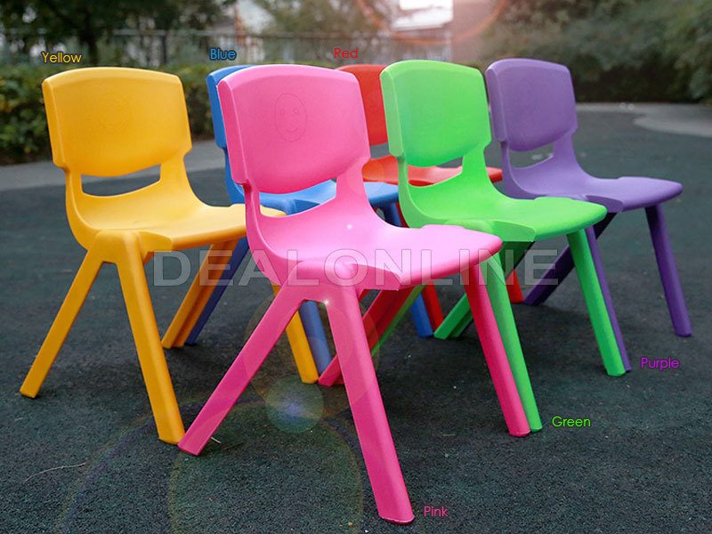 Durable Plastic Children's Chairs - YELLOW
