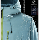 Unisex 3-in-1 Detachable Outdoor Jacket Waterproof Windproof Mountain Coat