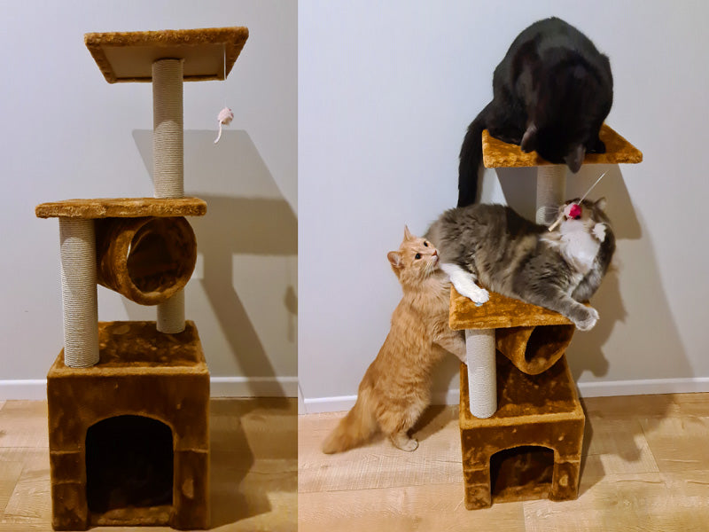 Cat Tree House Post Condo 94cm High