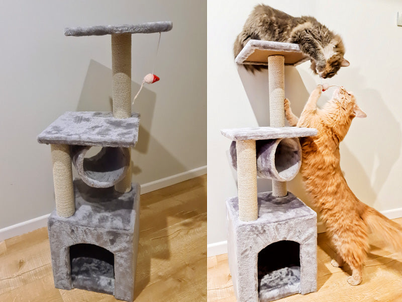 Cat Tree House Post Condo 94cm High