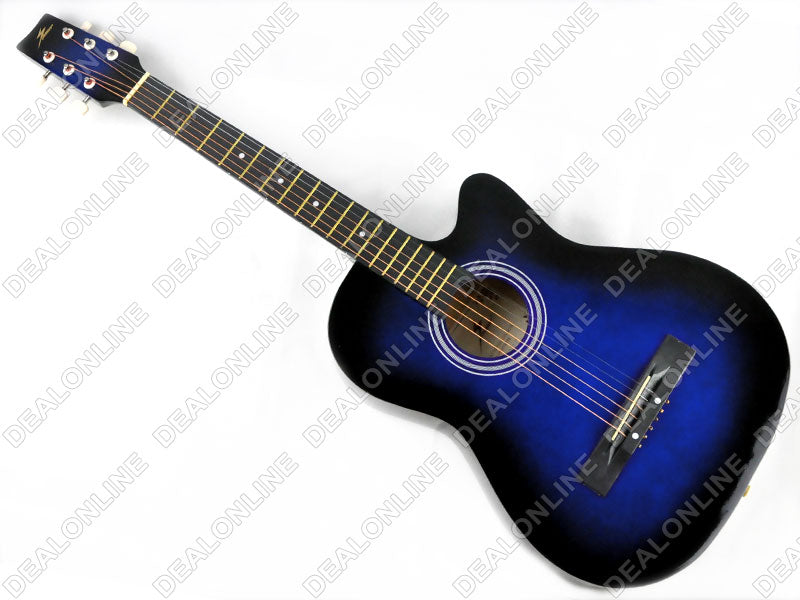 BLUE 38" Wooden Acoustic Guitar