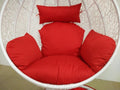 Cushion Pad Seat Set High Quality For Hanging Basket Chair - Red