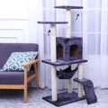 125CM Cat Tree House Scratching Post Condo - GREY