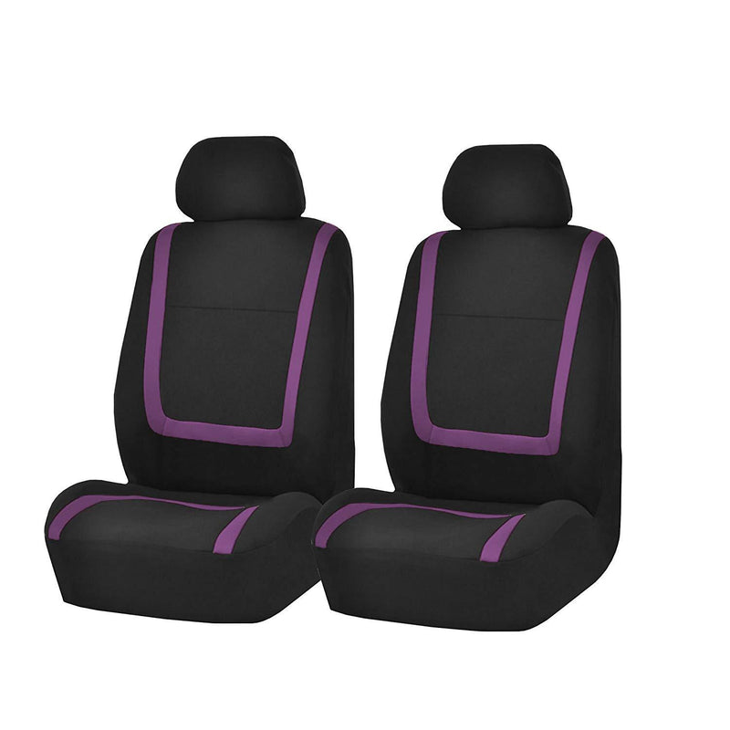 Front 2 Seats Covers Set Cushion Polyester Car Seat Cover Protector