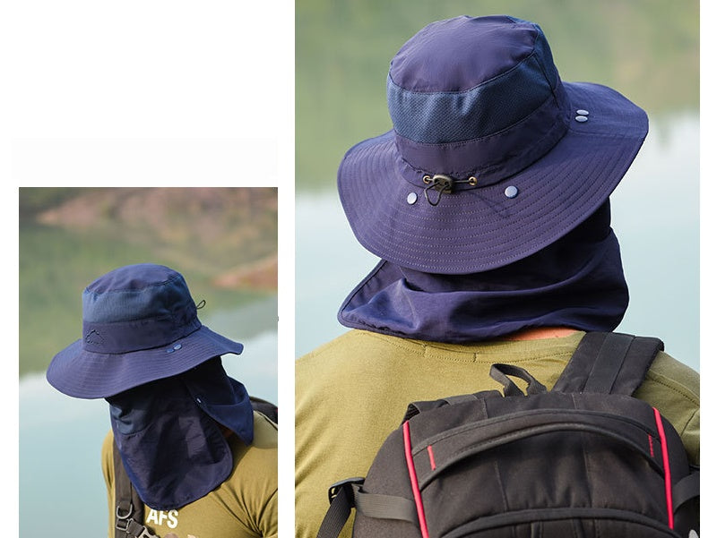 Sun HatS Wide Brim Bucket Outdoor Fishing Hiking Cap UV Protection