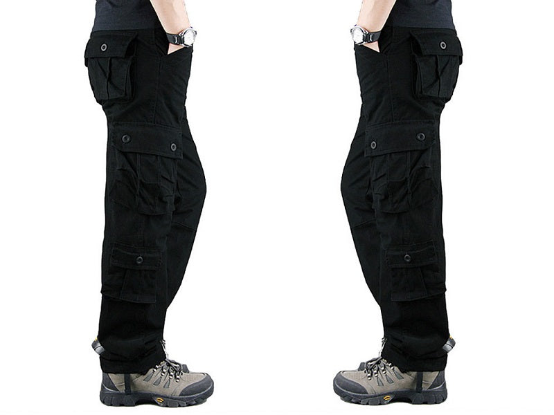 Cargo Pants Outdoor Solid Color Trousers Hiking Work Pants