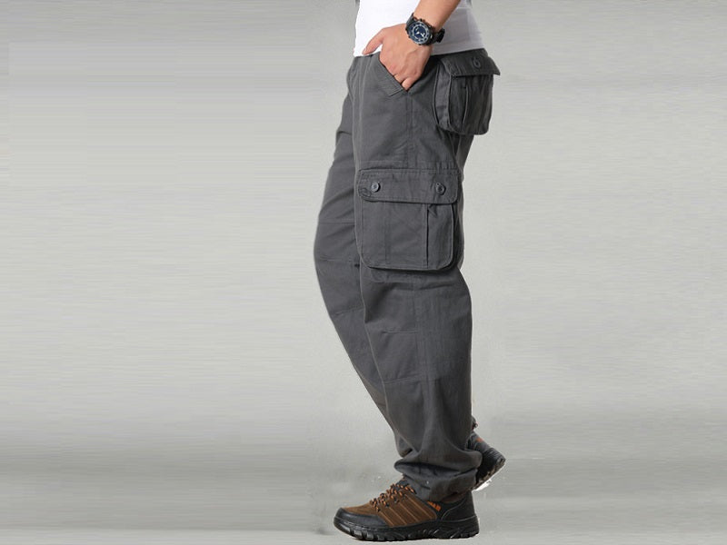 Cargo Pants Outdoor Solid Color Trousers Hiking Work Pants