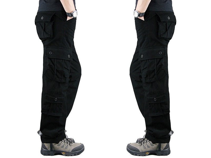 Cargo Pants Outdoor Solid Color Trousers Hiking Work Pants