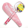 2PCS Badminton Racquet Racket with Zipper Cover Shoulder Bag