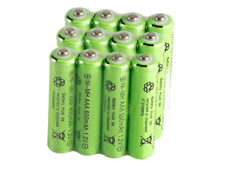 12Pcs 1.2V AAA Rechargeable Battery 600mAh Rechargeable Ni-MH Batteries