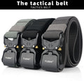 Tactical Belt Military Hiking Nylon Web Rigger Work Belts Heavy-Duty Quick-Relea
