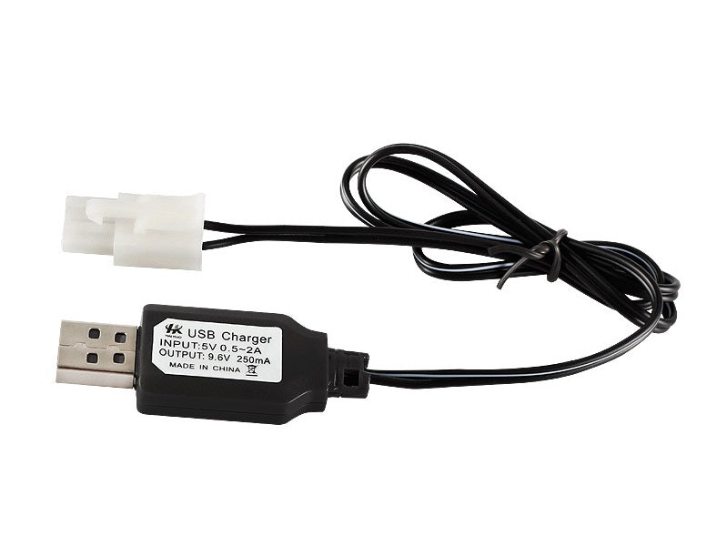 9.6V USB KET-2P Charging Cable for Car or Boat White