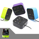 USB Hub SD MMC M2 MS Card Reader Combo