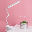 USB Rechargeable LED Desk Table Touch Lamp Adjustable Clip Reading Light