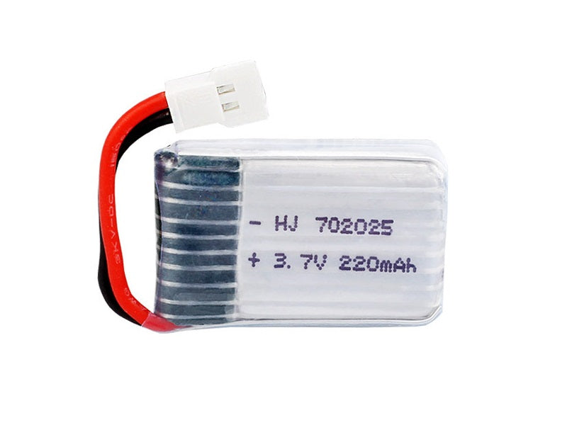 3.7V 220mAh White Li-Po Rechargeable Battery for Drone