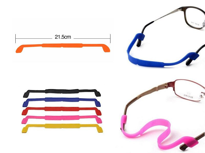 3 PCS Eyeglasses Silicon Antislip Holder Cover Ear Hook Retainer - BLUE