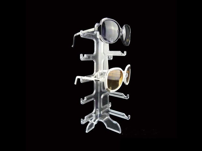 Display Unit Stand 5 Pairs Sunglasses Acrylic Glasses Retail Shop Holder