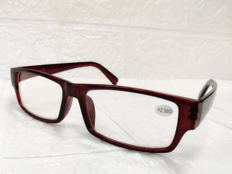 Reading Glasses Readers Rectangular Business Plastic Frame Unisex 1.5