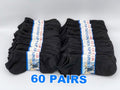 (60 Pairs) Thin Ankle Socks - BLACK - M7-11/ W8-12