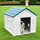 Weatherproof Pet Dog House Plastic Dog Kennel for Indoor Outdoor Animal Shelter