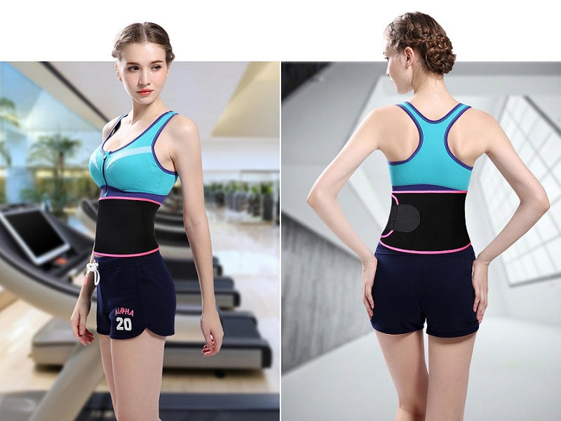 WAIST TRIMMER Women Men Fat Burner Belt Weight Loss Sweat Slim Wrap Body Shaper