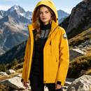Thickened Lined Heated Jacket Waterproof Yellow