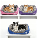 80cm Colourful Calming Dog Bed Warming Washable XL
