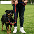 LARGE BLUE&RED Strong Dog Leash Climbing Rope Threaded Pet Training