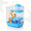 3 Tiers Gorgeous Hamster Mouse Cage pet toy Storey Fantasia Cage Castle - Pink