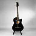 BLACK 38" Wooden Acoustic Guitar