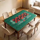 Poker Table Mat 10 Players Texas Hold'em Poker Mat 180cm *90 Anti-Slip Rubber