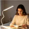 USB Rechargeable LED Desk Table Touch Lamp Adjustable Clip Reading Light