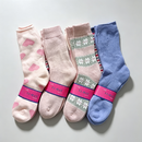 Pair of women's thick thermal crew socks in size 6-10 by dealonlinenz, shown in a cozy, warm knit fabric for winter warmth.