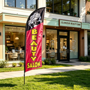 3.4M "BEAUTY SALON" DOUBLE SIDED FLAG
