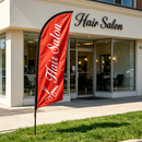 3.4M "HAIR SALON" DOUBLE SIDED FLAG