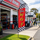 Double-sided feather banner flag in a 3.4-meter set, suitable for business advertising, branded by dealonline.co.nz.
