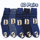 Men's Thermal Work Socks 60 Pairs Bulk Pack