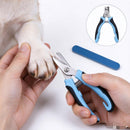 Stainless steel pet nail clipper for dogs, cats, and birds, featuring scissors-style design by dealonlinenz.