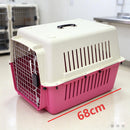 Dog Cat Pet Cage Travel Carrier Crate - PINK L68CM