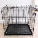 Pet Cage - 50CM Wide Collapsible Metal Pet Cage BLACK