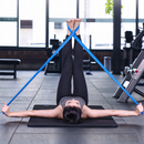 Dealonlinenz sport resistance band made of rubber, 1.5m elastic fitness band for yoga and workout exercises.